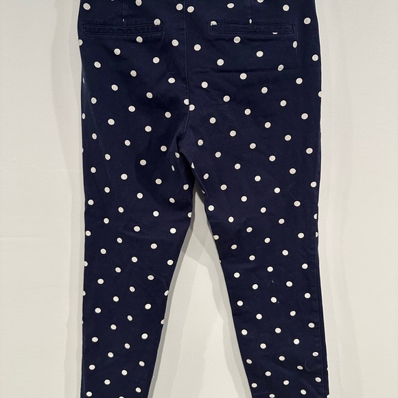 Old Navy Pixie Ankle Pants Women’s Sz 4 | Navy Blue White Polka Dot - Picture 2 of 7